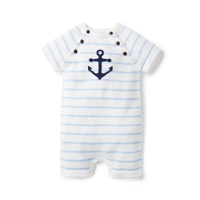 Baby Anchor Sweater Romper - Janie And Jack
